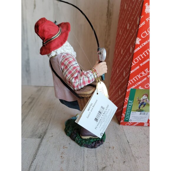 Clothtique catch release possible dream Santa Claus fishing fish Xmas - Picture 9 of 10